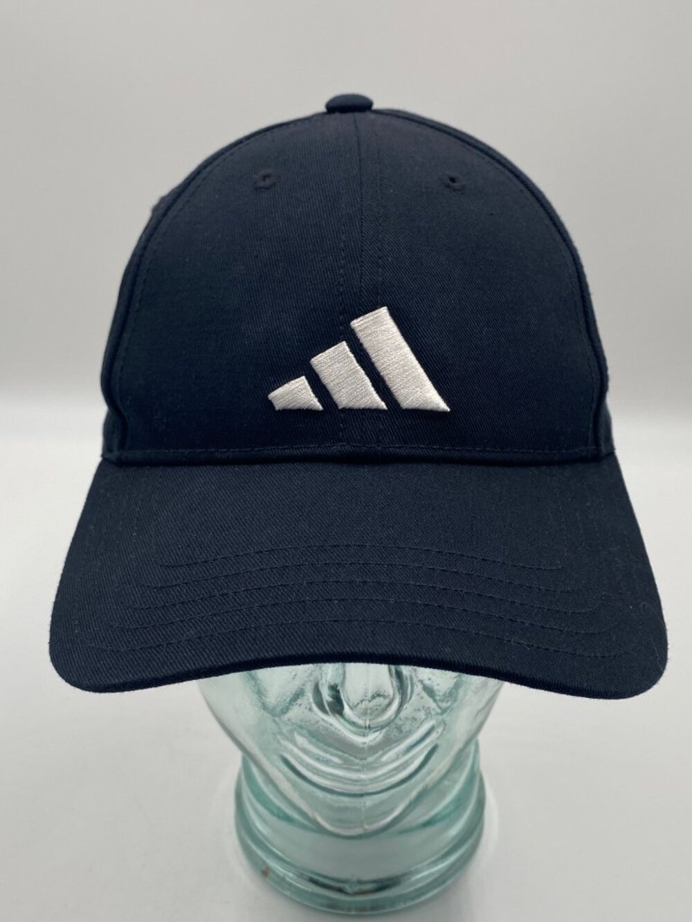 Adidas Strapback Hat Adjustable Black Cap One Size Adjustable Embroidered Logo